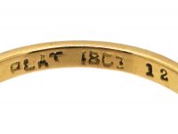Edwardian 18ct Gold, Ruby & Diamond Three Stone Ring
