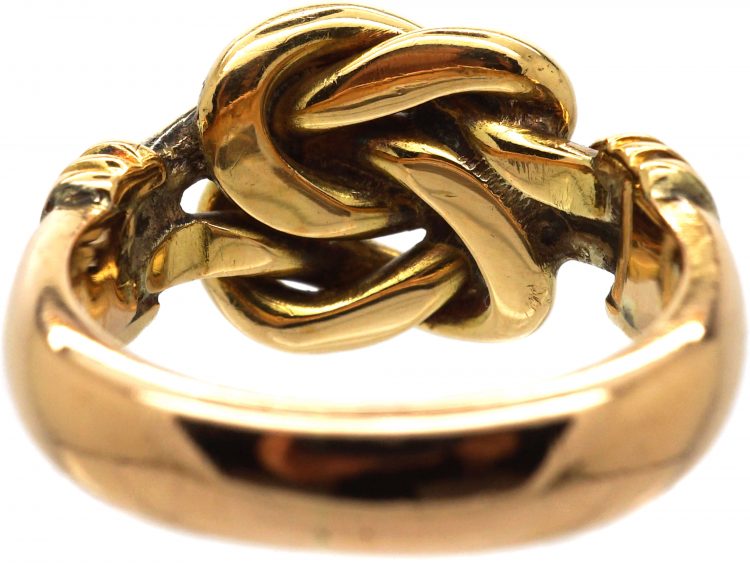 Edwardian 18ct Gold Lover's Knot Ring