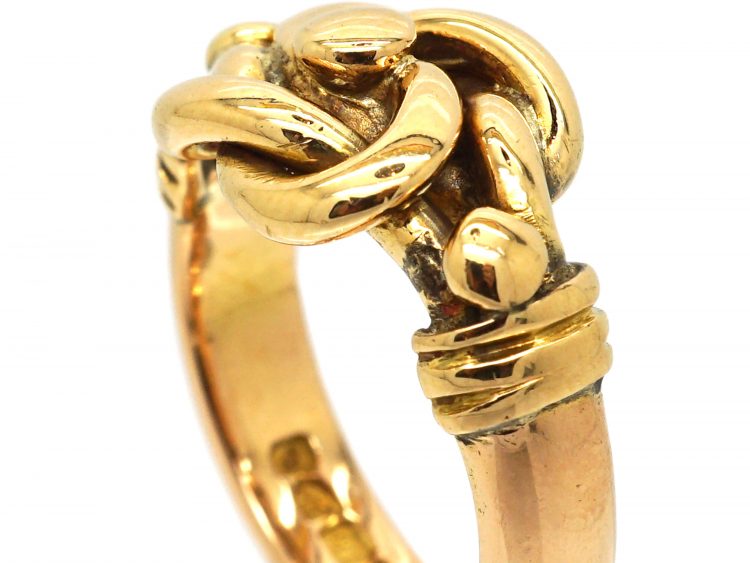 Edwardian 18ct Gold Lover's Knot Ring