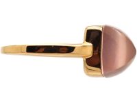 18ct Gold Ring set with Rose Quartz by Fred of Paris