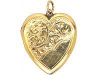 Edwardian 9ct Back & Front Heart Locket