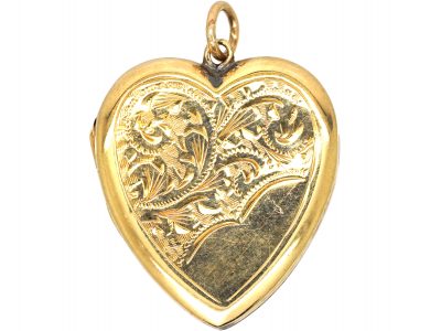 Edwardian 9ct Back & Front Heart Locket