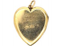 Edwardian 9ct Back & Front Heart Locket