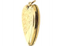 Edwardian 9ct Back & Front Heart Locket