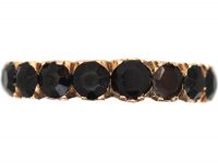 Georgian 9ct Gold Vauxhall Glass Eternity Ring