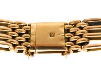 Edwardian 15ct Gold Gate Bracelet