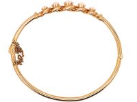 Early 20th Century 14ct Gold Bangle set with Five Graduated Opals