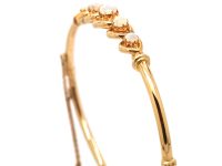 Early 20th Century 14ct Gold Bangle set with Five Graduated Opals
