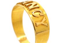 Victorian 18ct Gold Ring with the Name Nancy