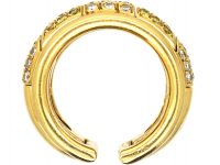 French 18ct Gold Two Part Ring by Boucheron set with White & Yellow Diamonds