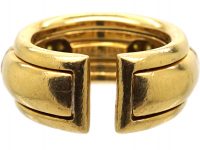 French 18ct Gold Two Part Ring by Boucheron set with White & Yellow Diamonds