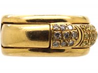 French 18ct Gold Two Part Ring by Boucheron set with White & Yellow Diamonds