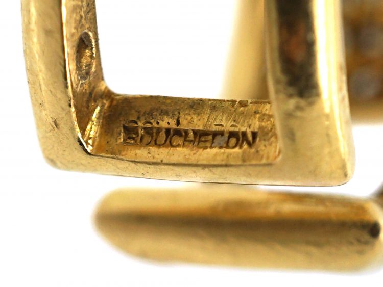 French 18ct Gold Two Part Ring by Boucheron set with White & Yellow Diamonds