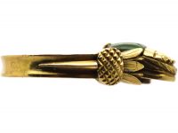 French Art Deco 18ct Gold Scarab Swivel Ring