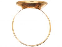 Georgian 15ct Gold Signet Ring with Carnelian Intaglio of a Crest with Earl's Coronet