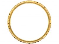 Victorian 18ct Gold & Black Enamel Mourning Ring