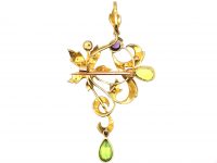 Edwardian 15ct Gold Suffragette Pendant