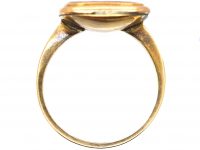 Georgian 9ct Gold Rebus Ring set with a Carnelian