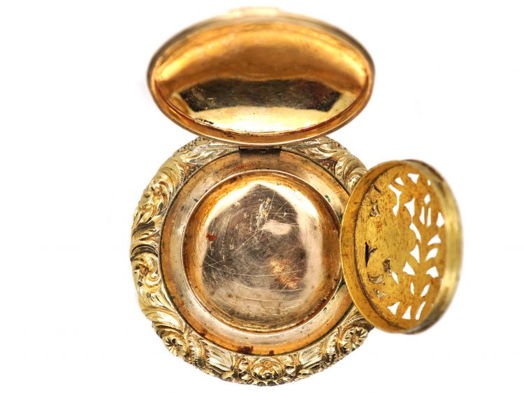 Georgian 15ct Gold Vinaigrette & Locket