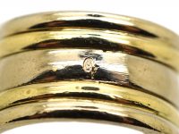 French 18ct Gold, Sun Moon & Hearts Ring set with Diamonds