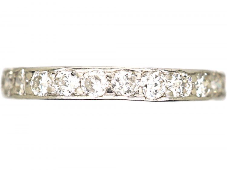 Early 20th Century Platinum & Diamond Eternity Ring