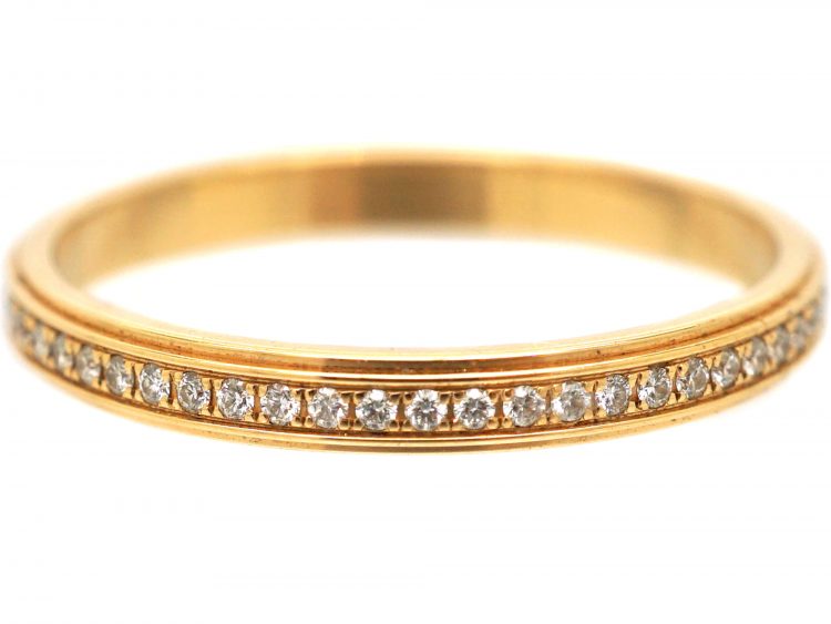 Cartier 18ct Gold, Diamond Eternity Ring in Original Case