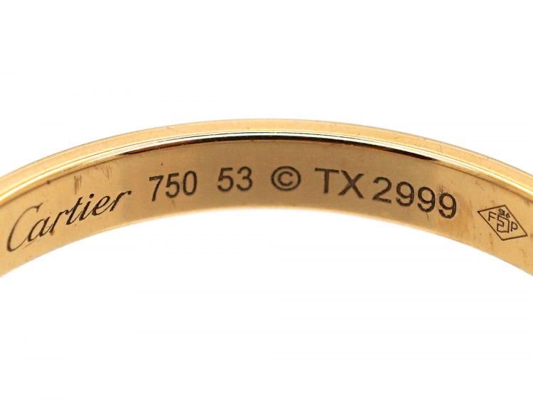Cartier 18ct Gold, Diamond Eternity Ring in Original Case