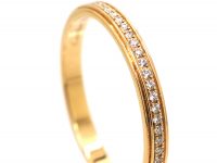 Cartier 18ct Gold, Diamond Eternity Ring in Original Case