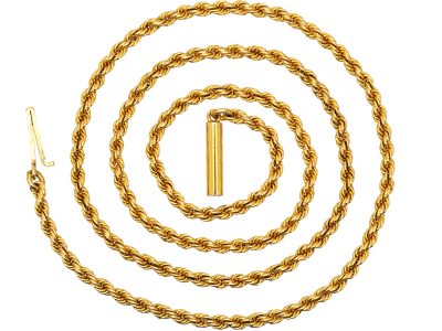 Edwardian 15ct Gold Prince of Wales Twist Chain