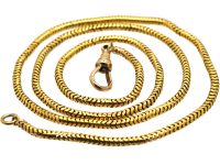 Victorian 15ct Snake Chain with Dog Clip Clasp