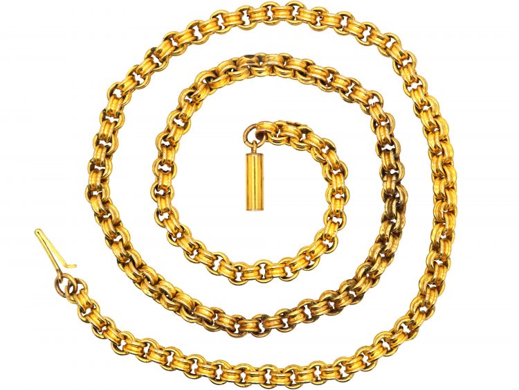 Victorian 9ct Gold Ornate Belcher Chain