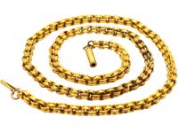 Victorian 9ct Gold Ornate Belcher Chain