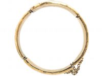 Scottish 19th Century 15ct Gold & Agate Bangle