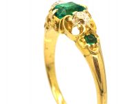 Regency 18ct Gold, Emerald & Diamond Ring