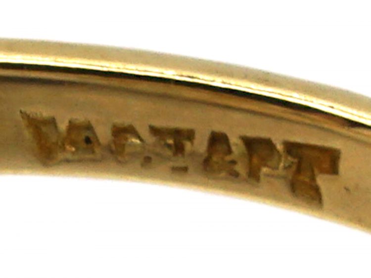 Early 20th Century 18ct Gold & Platinum, Crossover Diamond Ring
