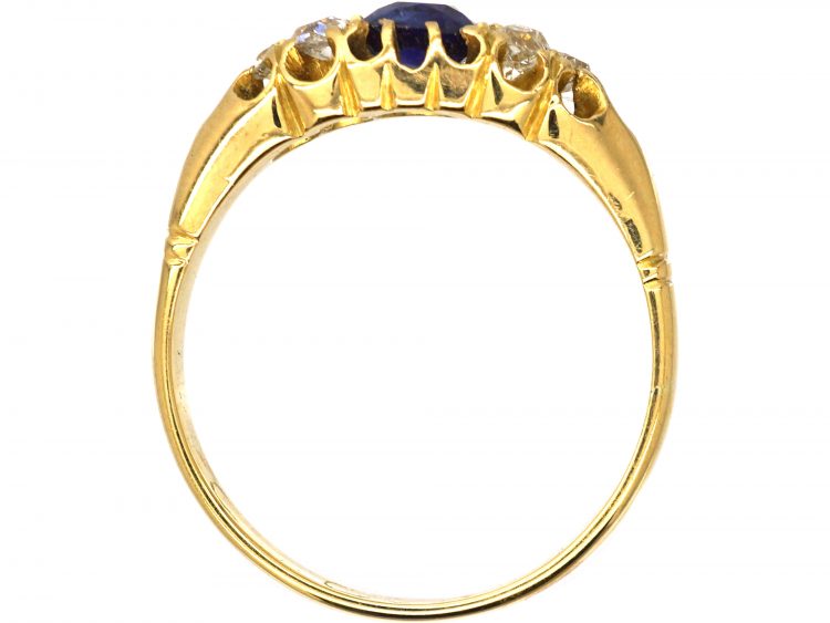 Victorian 18ct Gold, Sapphire & Diamond Ring