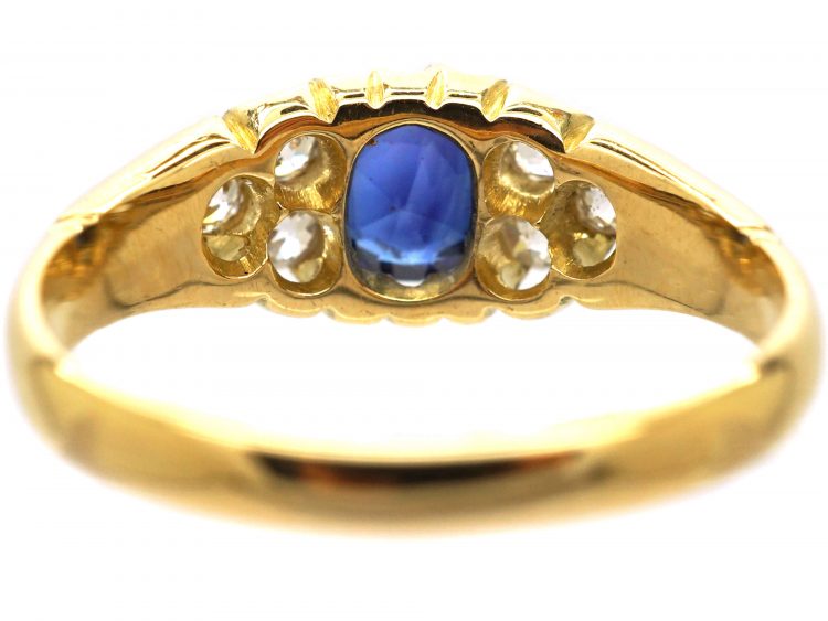 Victorian 18ct Gold, Sapphire & Diamond Ring