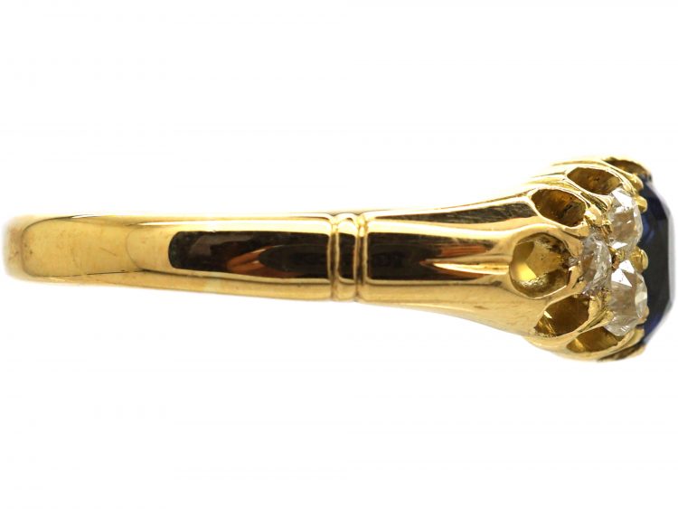 Victorian 18ct Gold, Sapphire & Diamond Ring