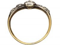 Mid 18th Century Rose Diamond Ring with Heart Shaped Rose Diamond in the Centre