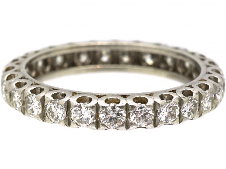 Early 20th Century Platinum, Diamond Eternity Ring