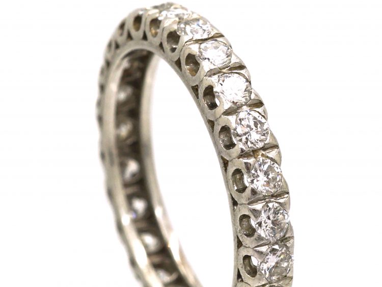 Early 20th Century Platinum, Diamond Eternity Ring