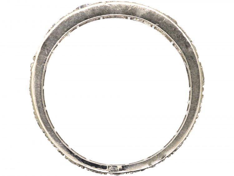 Early 20th Century Platinum, Graduated Diamond Eternity Ring