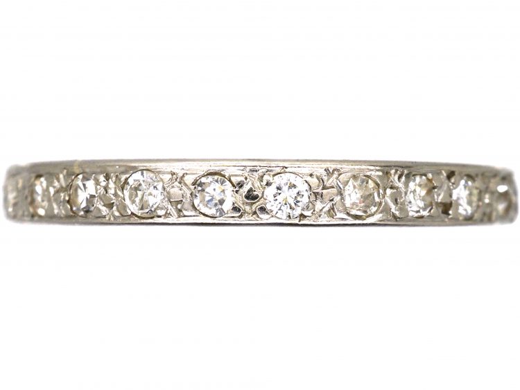 Early 20th Century Platinum & Diamond Eternity Ring