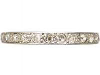Early 20th Century Platinum Eternity Ring set with Diamonds