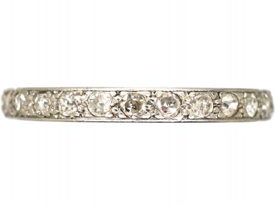 Early 20th Century Platinum Eternity Ring set with Diamonds
