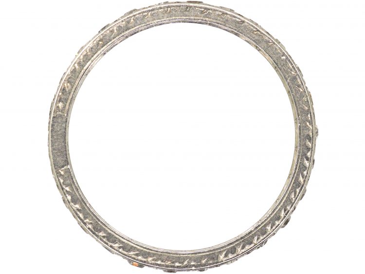 Early 20th Century Platinum Eternity Ring set with Diamonds