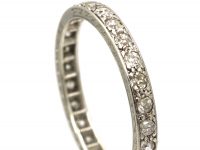 Early 20th Century Platinum Eternity Ring set with Diamonds