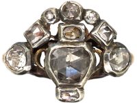 Georgian Giardinetto Ring set with Rose Diamonds