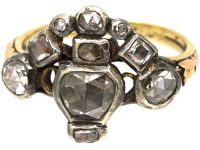 Georgian Giardinetto Ring set with Rose Diamonds