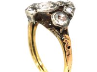 Georgian Giardinetto Ring set with Rose Diamonds